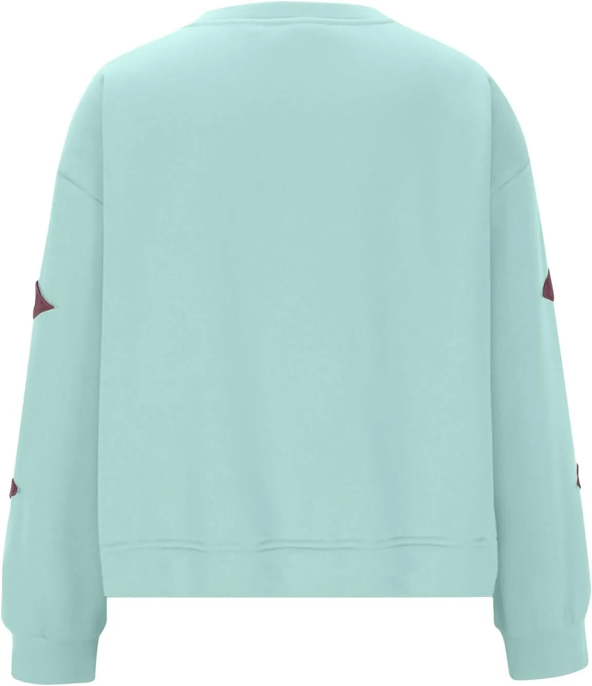 Women's Casual Loose Color Matching Round Neck Long Sleeved T-shirt ，Loose Top Long Sleeved Round Neck Star Tops