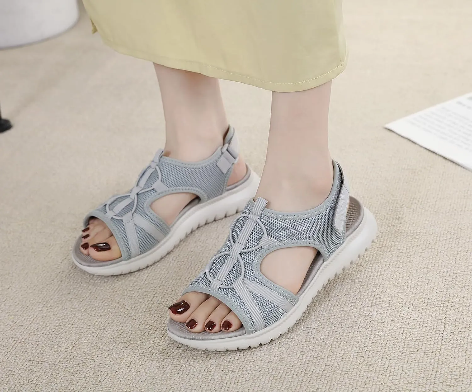 Womens Comfort Sport Walking Sandals LightWeight Outdoor Hiking Sandals Summer Fashion Beach Shoes Slippers