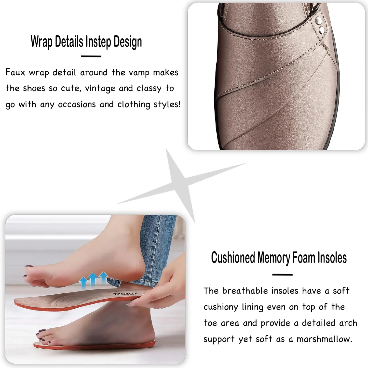 Women's Comfortable & Lightweight Leather Loafers Slip-Ons Stylish Business Casual Dress Shoes Work Office Everyday Walking Shoes for Women