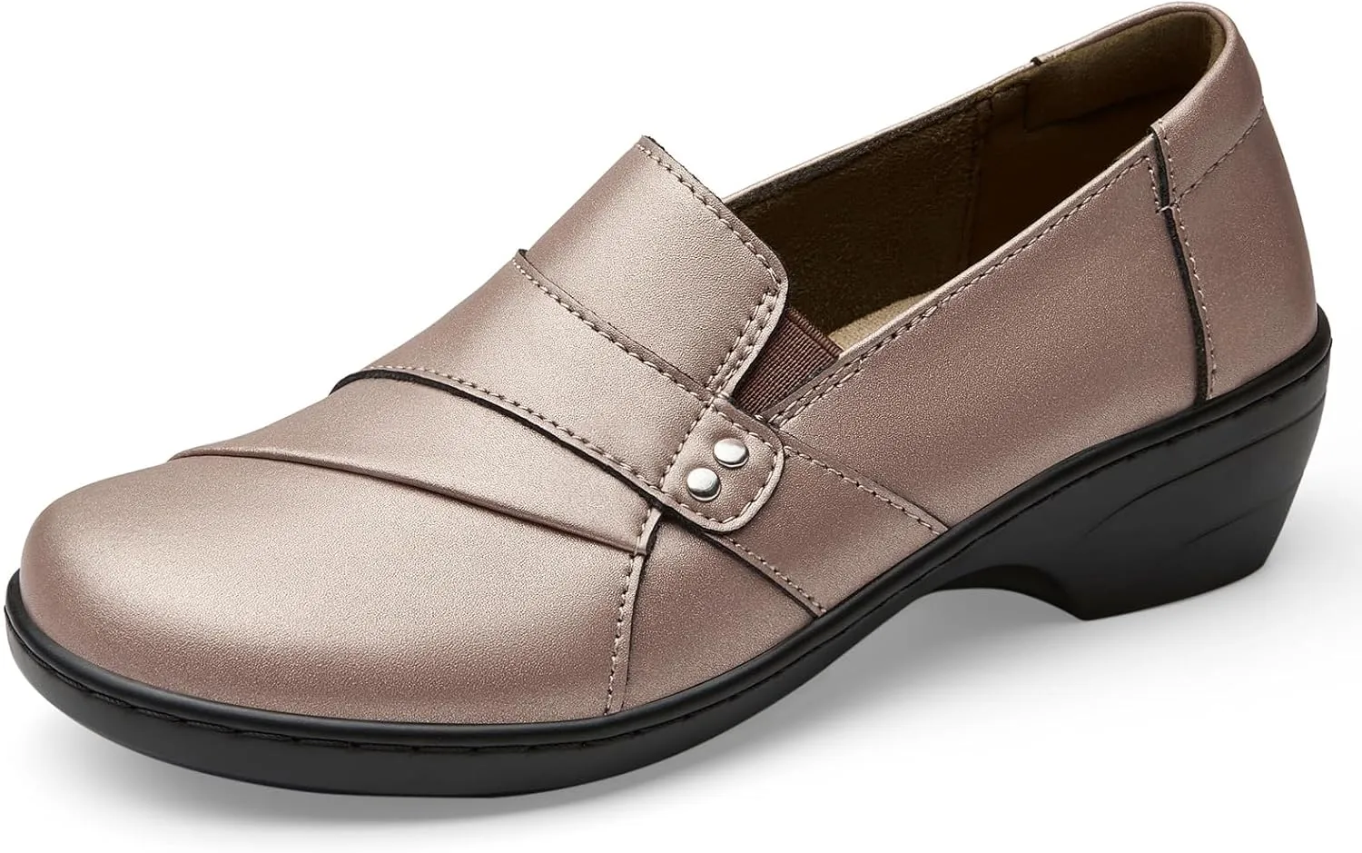 Women's Comfortable & Lightweight Leather Loafers Slip-Ons Stylish Business Casual Dress Shoes Work Office Everyday Walking Shoes for Women
