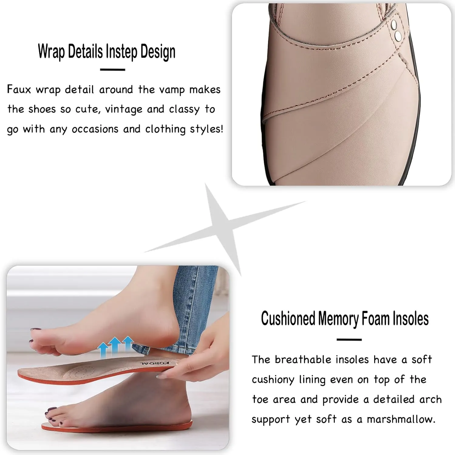 Women's Comfortable & Lightweight Leather Loafers Slip-Ons Stylish Business Casual Dress Shoes Work Office Everyday Walking Shoes for Women