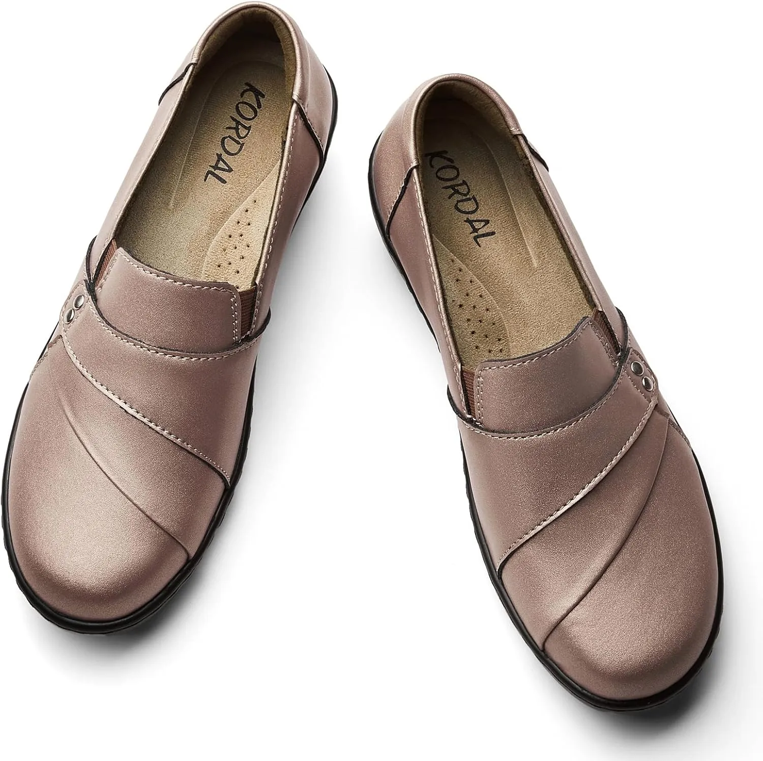 Women's Comfortable & Lightweight Leather Loafers Slip-Ons Stylish Business Casual Dress Shoes Work Office Everyday Walking Shoes for Women