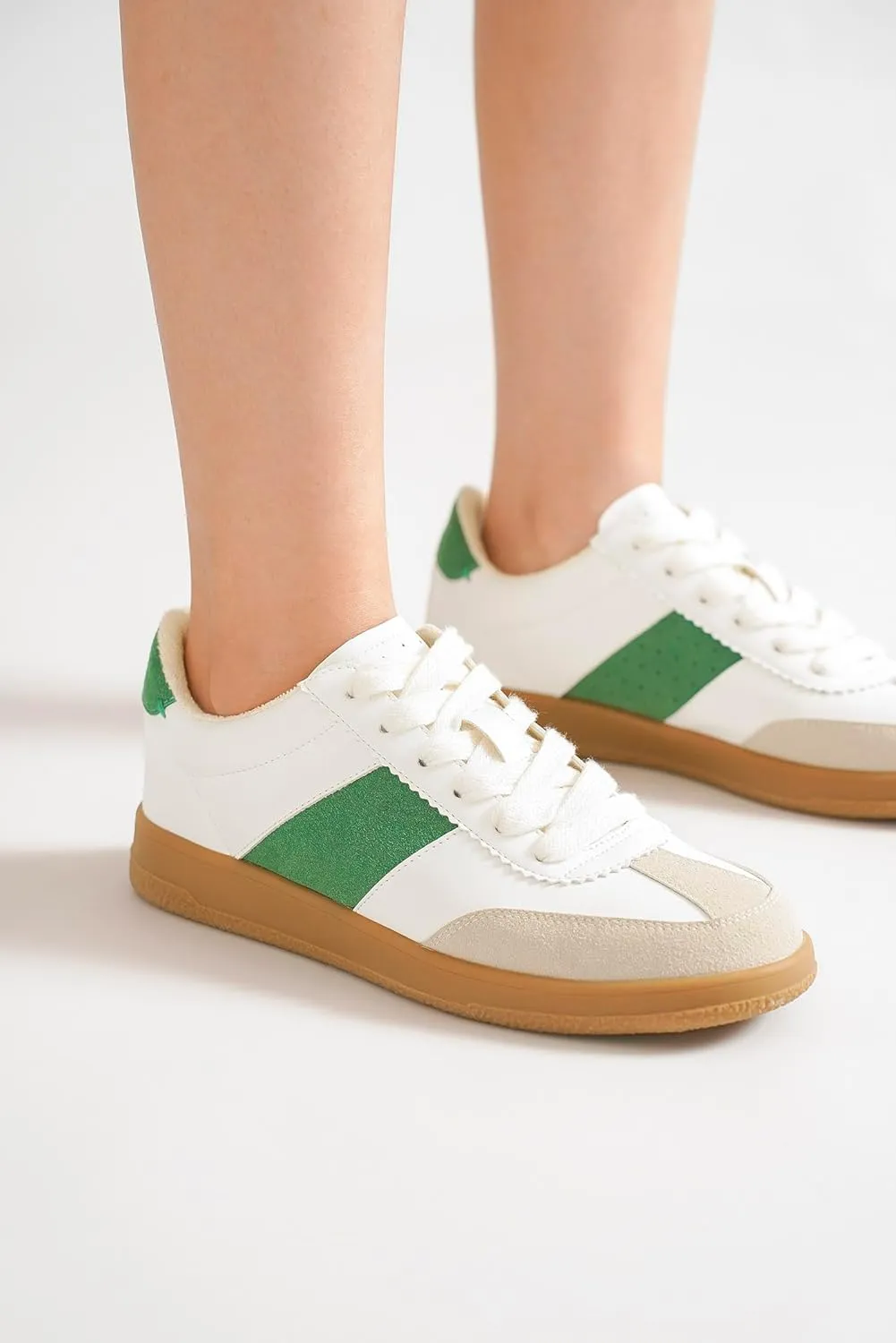 Womens Lace-Up Sneakers Casual Sneakers Comfortable Sneakers Fashion Shoes Casual Platform Ankle Boots