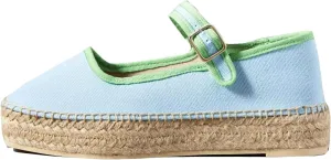 Women's Mary Jane Espadrilles Flats Platform Espadrilles Woven Outsole Shoes Canvas Flats