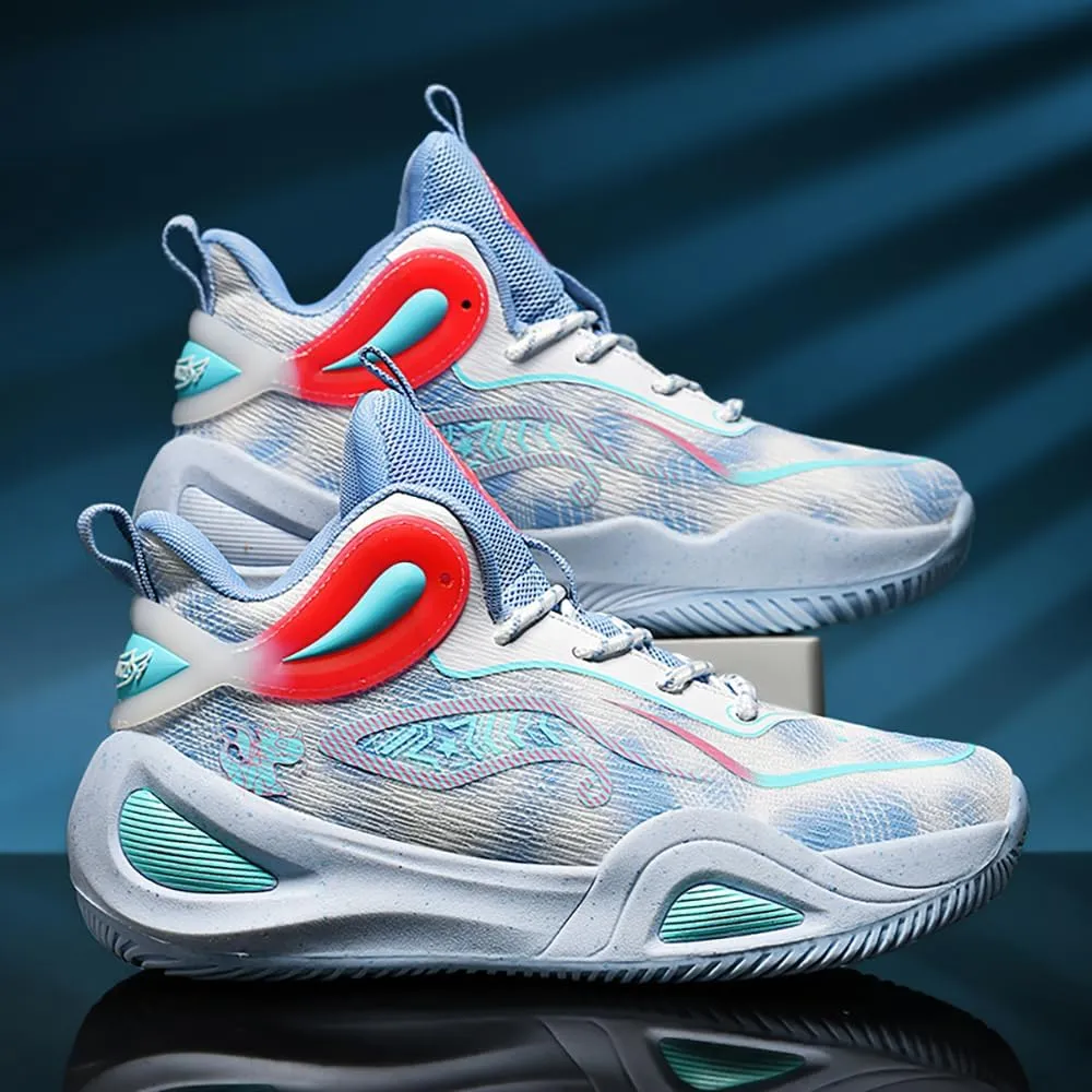 Womens Mens Basketball Shoes High Top Fashion Volleyball Sneakers Breathable Lace Up Non Slip Sport Outdoor Shoe for Unisex