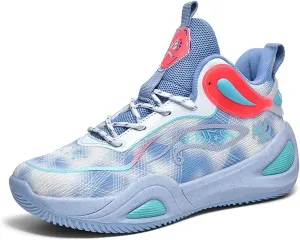 Womens Mens Basketball Shoes High Top Fashion Volleyball Sneakers Breathable Lace Up Non Slip Sport Outdoor Shoe for Unisex