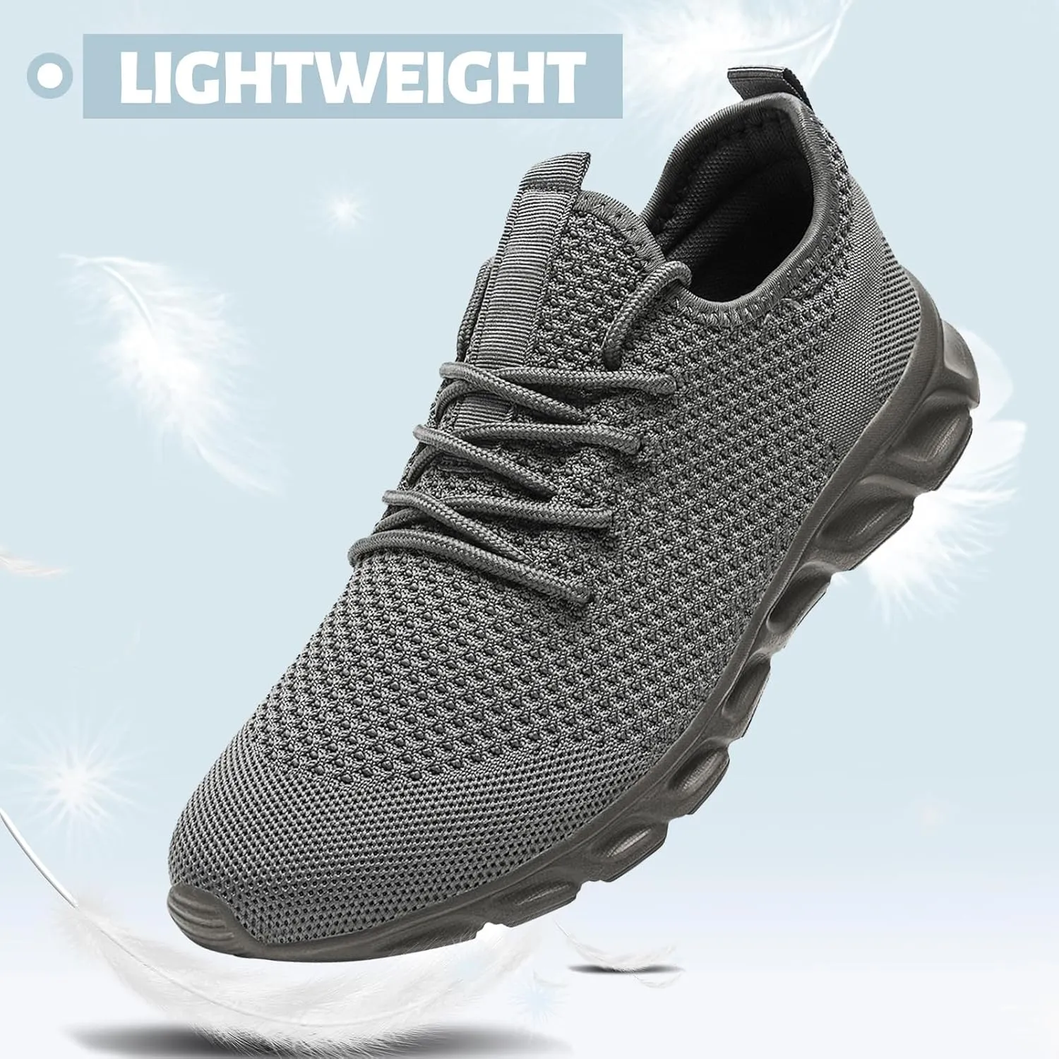 Womens Mens Running Shoes Tennis Sneakers Lightweight Gym Slip on Unisex Shoes Athletic Workout Walking Shoes