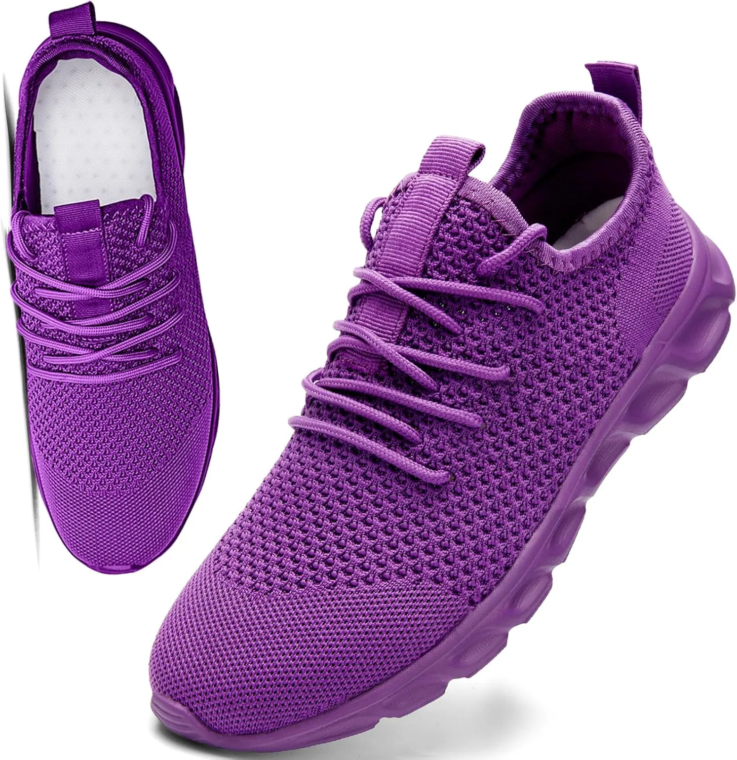 Womens Mens Running Shoes Tennis Sneakers Lightweight Gym Slip on Unisex Shoes Athletic Workout Walking Shoes