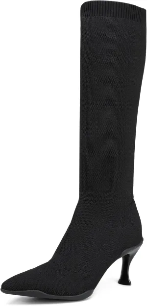 Women’s Minimalist Pointed Toe High Boots