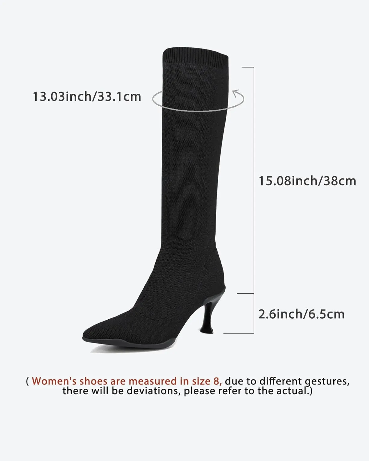 Women’s Minimalist Pointed Toe High Boots