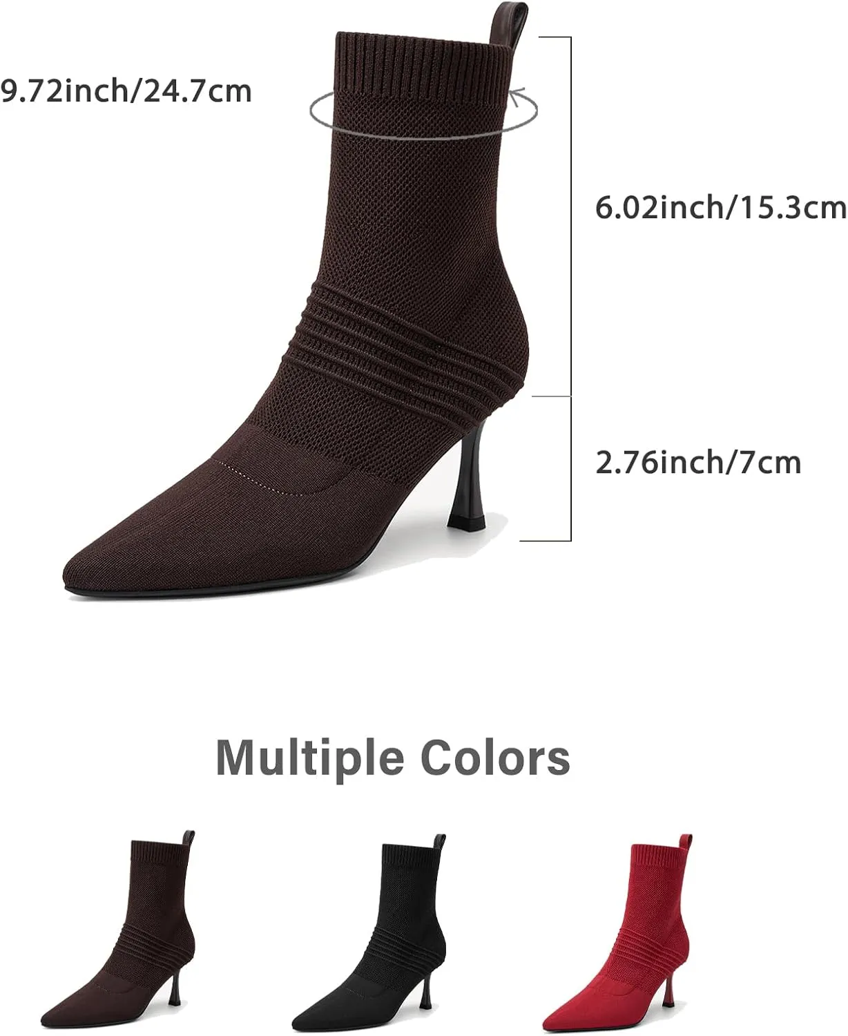 Women's Minimalist Pointed Toe Stiletto Ankle Boots