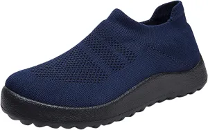 Womens Non Slip Work Shoes Slip On Water Resistant Tennis Shoes Men Mesh Ladies Casual Shoes High Top Sneakers Platform Tennis Shoe Loafers Shoe