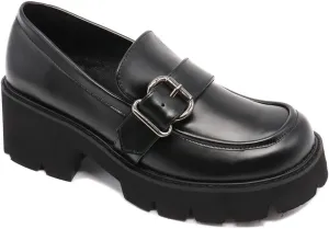 Women's Office Lady Oxfords Dress Platform high Heels Loafers Shoes