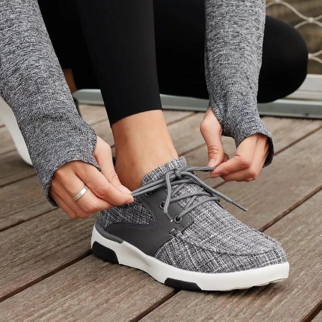 Women's Orthopedic Walking Shoes with Arch Support: Comfortable Adjustable Fashion Sneakers for Plantar Fasciitis, Casual Cushioned Orthotic Athletic Shoes for Foot and Ankle Pain