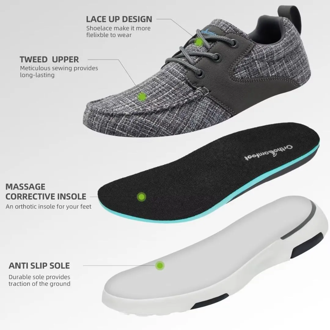 Women's Orthopedic Walking Shoes with Arch Support: Comfortable Adjustable Fashion Sneakers for Plantar Fasciitis, Casual Cushioned Orthotic Athletic Shoes for Foot and Ankle Pain