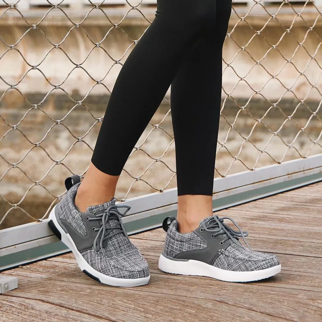 Women's Orthopedic Walking Shoes with Arch Support: Comfortable Adjustable Fashion Sneakers for Plantar Fasciitis, Casual Cushioned Orthotic Athletic Shoes for Foot and Ankle Pain