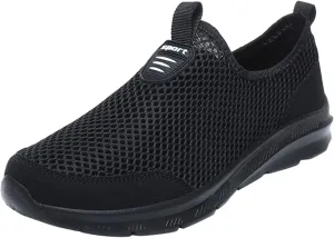 Womens Running Shoes Lightweight Tennis Shoes Non Slip Slip On Shoes Women Comfortable White Casual Shoes Wedge Sneakers Red Tennis Shoe Loafers Casual Slip On
