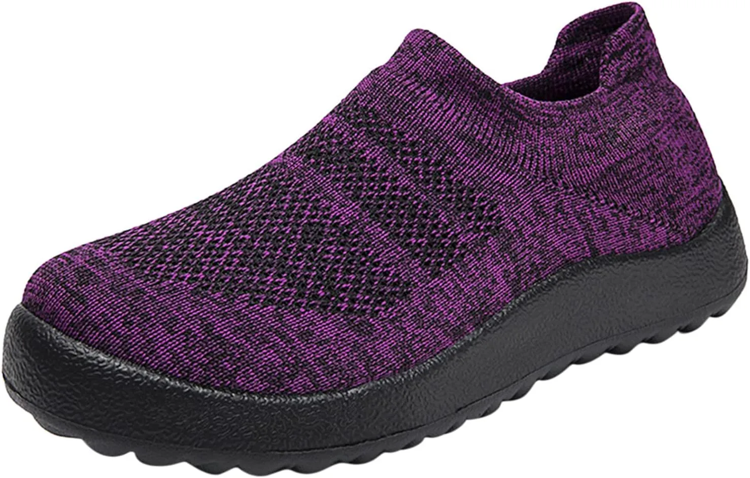 Womens Running Shoes Lightweight Tennis Shoes Non Slip Slip On Shoes Women Comfortable White Casual Shoes Wedge Sneakers Red Tennis Shoe Loafers Casual Slip On