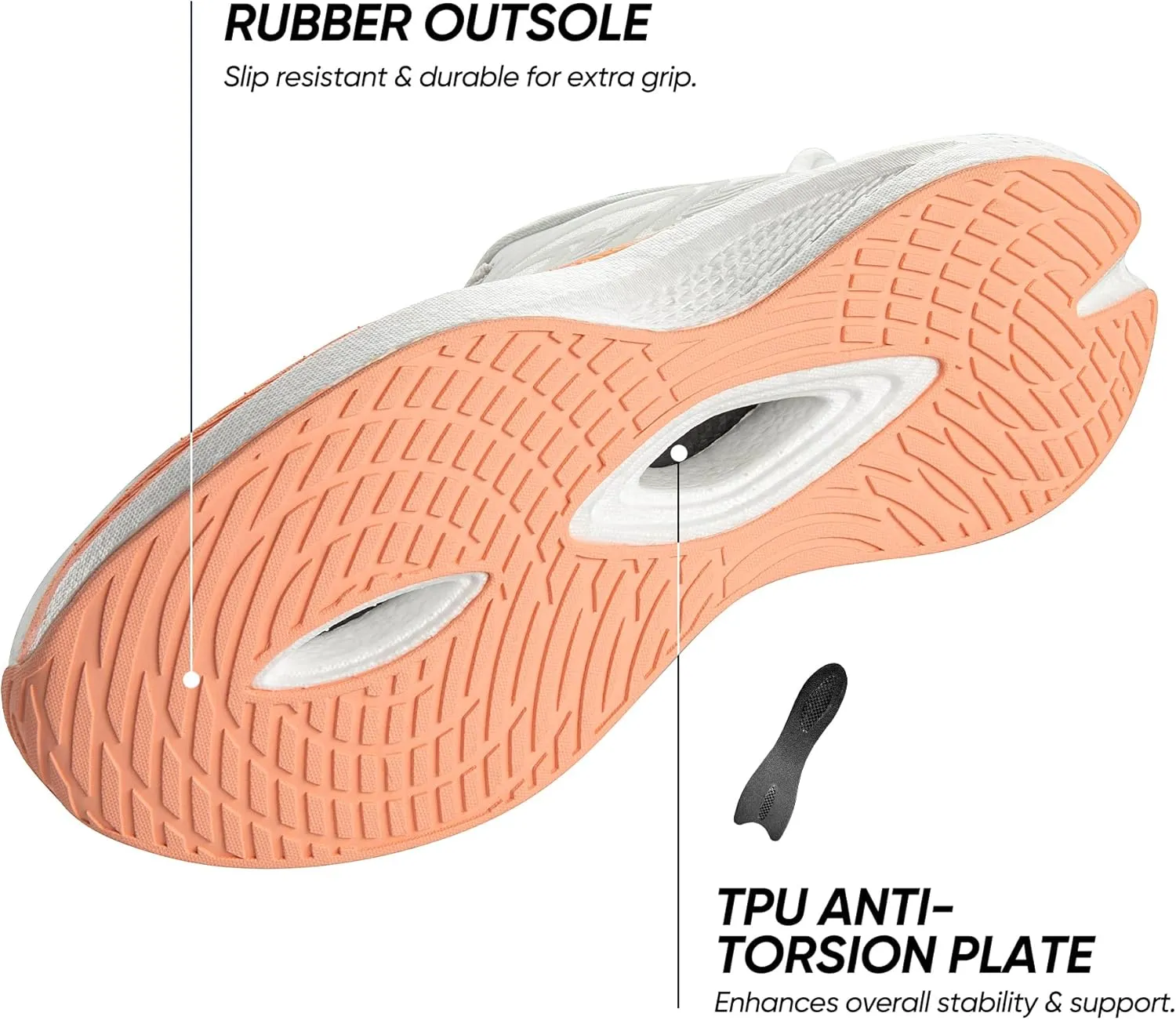 Women's Running Walking Tennis Shoes Comfortable Non-Slip FlyLife Breathable Athletic Workout Gym Cross Trainer Sports Sneakers