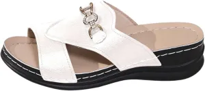 Womens Sandals Shoes Soft Classic Fit Athletic Athletic Yoga Dress Ankle Elastic Jeweled Bohemian Flats