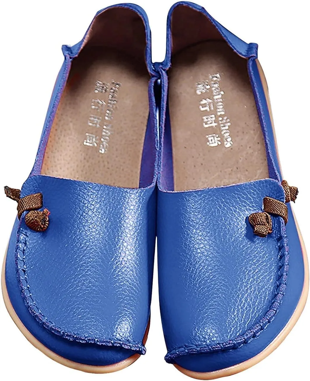Womens Shoes Fall 2024White Leather Sneakers for Women Loafers for Women Fashion Casual Comfy Soft Womens Christmas Shoes Comfortable & Lightweight
