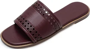 Women's Slide Sandals Comfortable Memory Foam Sandals Summer Beach Slip On Slippers