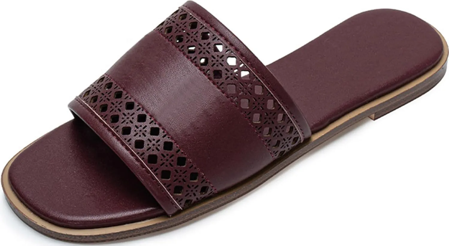 Women's Slide Sandals Comfortable Memory Foam Sandals Summer Beach Slip On Slippers