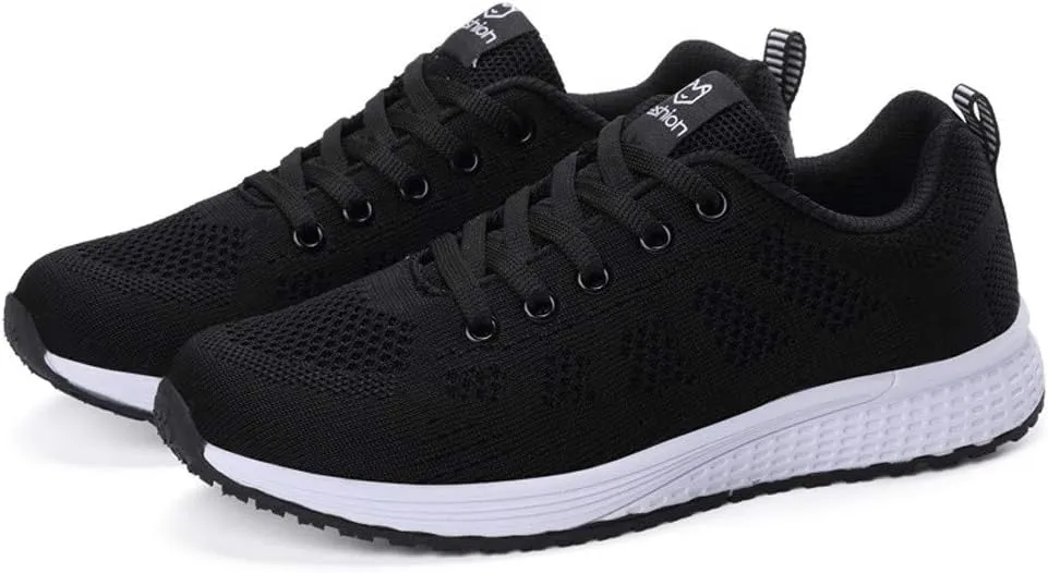 Womens Slip on Walking Shoes Comfort Lightweight Breathable Running Shoes for Women Wide Width Men Casual Dress Shoes Black Sneakers Tennis Shoe Cross Trainer Shoe