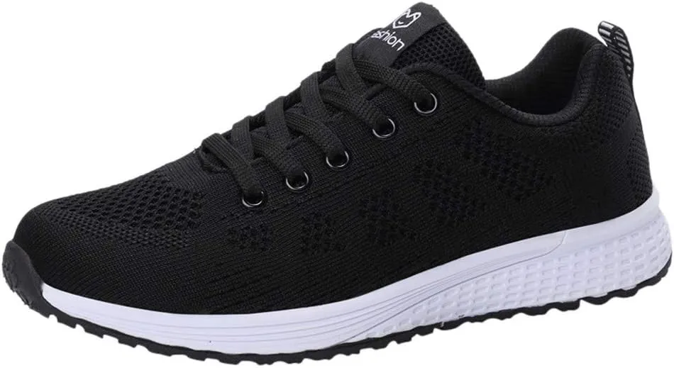 Womens Slip on Walking Shoes Comfort Lightweight Breathable Running Shoes for Women Wide Width Men Casual Dress Shoes Black Sneakers Tennis Shoe Cross Trainer Shoe