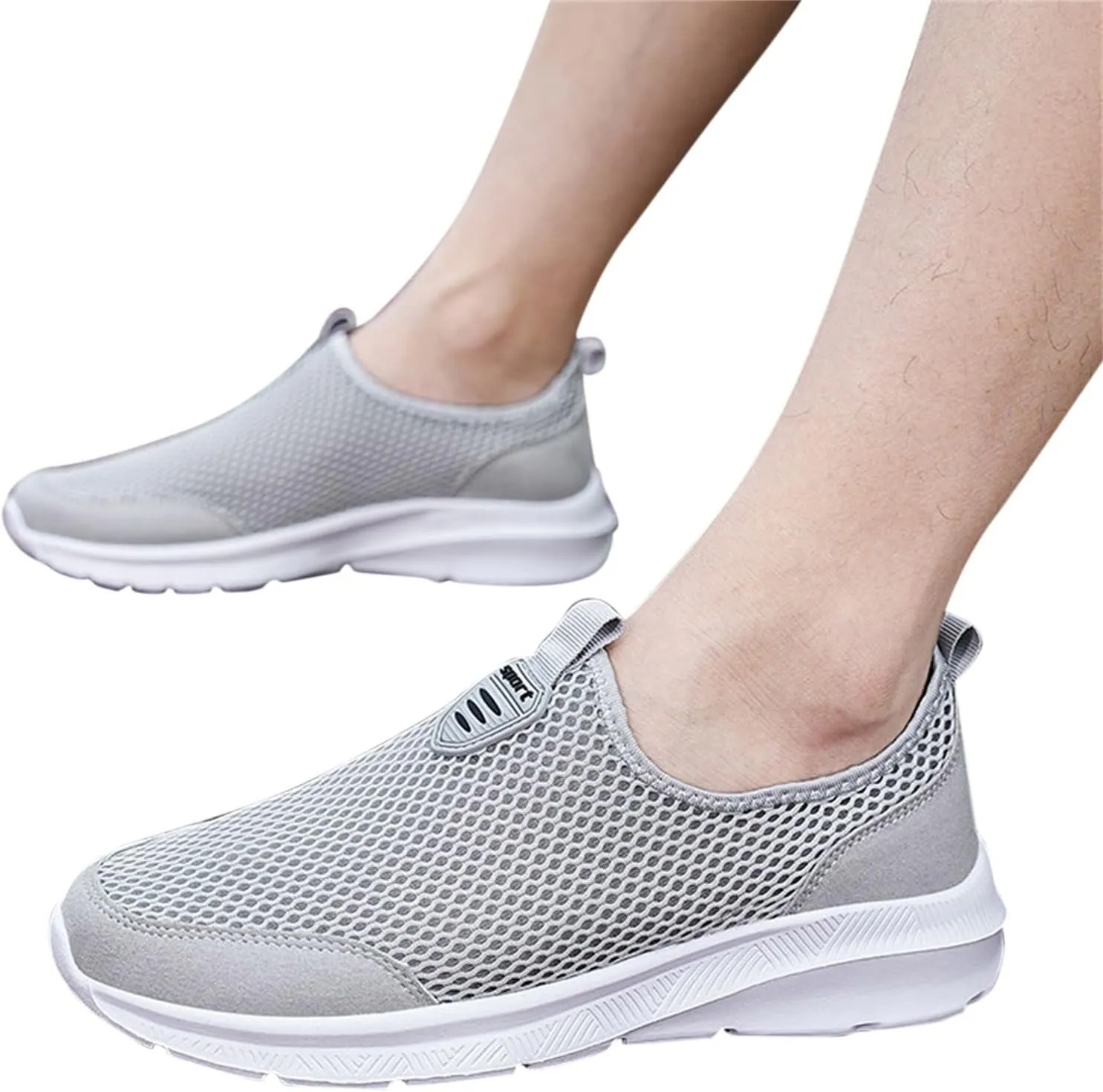 Womens Slip on Walking Shoes Comfort Lightweight Mens Running Shoes Wide Width Casual Shoes for Fall Chunky Sneakers Black Tennis Shoe Loafers Shoe