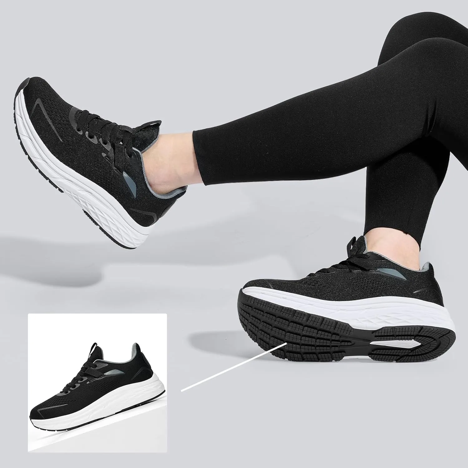 Womens Walking Shoes Wide Toe Box Running Tennis Shoes Lightweight Breathbale Wide Sneakers Cushioning Comfort Gym Workout Athic Shoes Wide Width