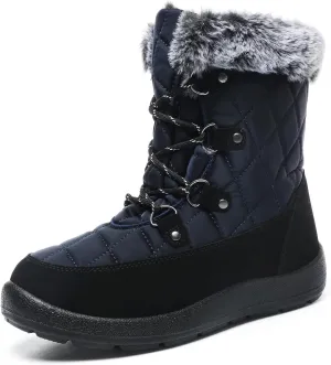 Women's Waterproof Winter Snow Boots Warm Insulation Outdoor Cold Weather Boot for Women Lightweight Fur Lined Non Slip