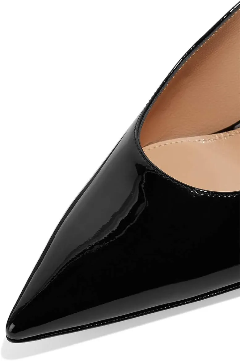 XYD Women High Heels Mules Pointed Toe Slip On Slide Sandals Fashion Dress Slipper Shoes