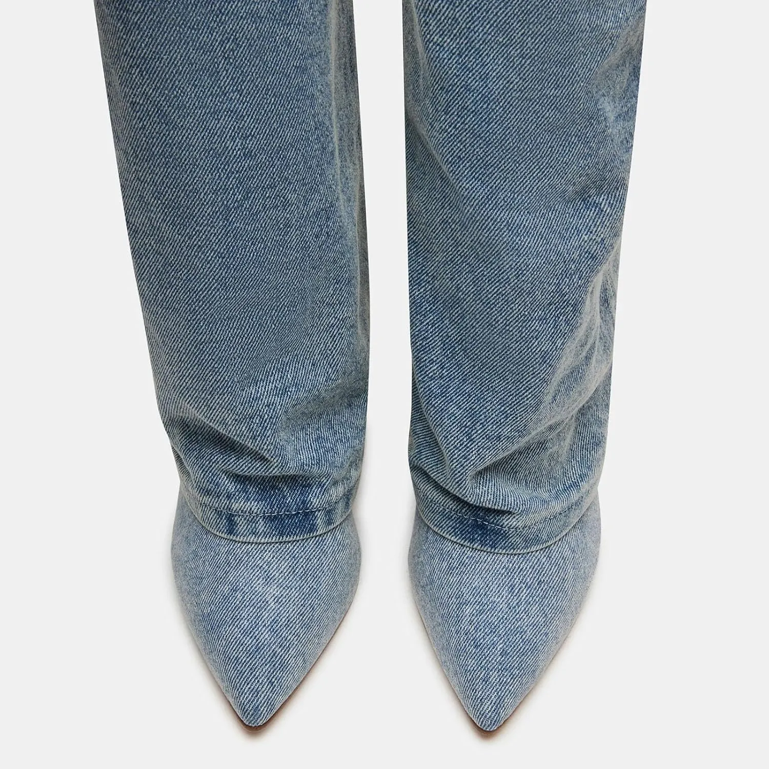 Yishaweiqi Fold Over Boots Wide-calf Wedge Heel Knee High Boot With Decorative Lock