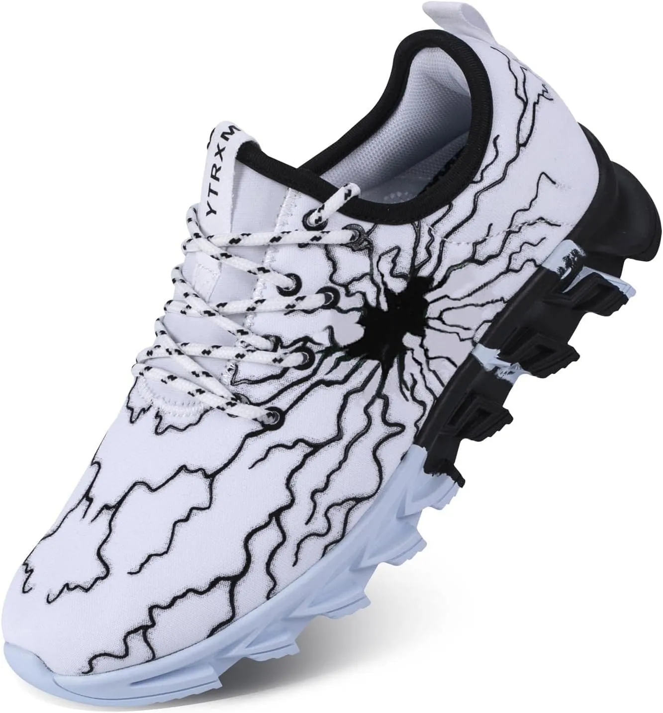 YTRXM Little/Big Boys Running Sneakers Lightweight Slip on Tennis Shoes