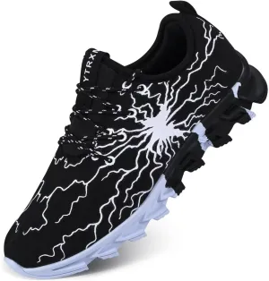 YTRXM Little/Big Boys Running Sneakers Lightweight Slip on Tennis Shoes