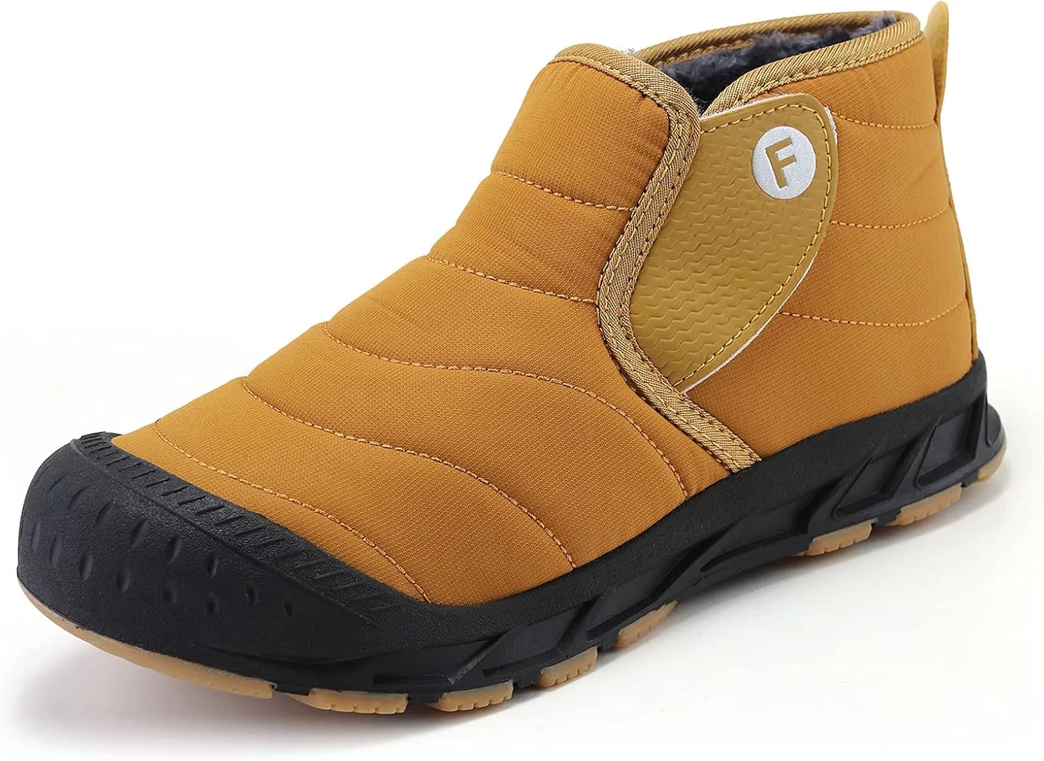 YUKTOPA Winter Snow Boots Slip-on Water Resistant Booties Anti-Slip Lightweight Ankle Boots with Full Fur for Men Women …