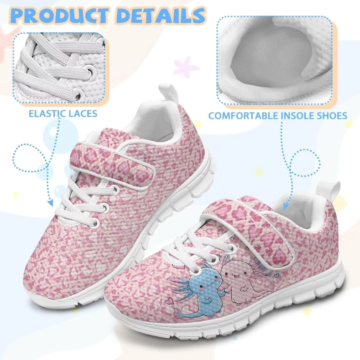 Yzaoxia Little/Big Kids Tennis Shoes Boys Girls Sneakers Sport Shoes