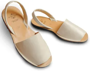 ZORIANA® Sandals for Women Handmade Leather, Dressy, Comfortable Sling Back Shoes Flat - Fashion Exclusively Made in Spain - Avarca Summer Trending Slingback Shoes 2023, 100% Spanish Genuine Leather