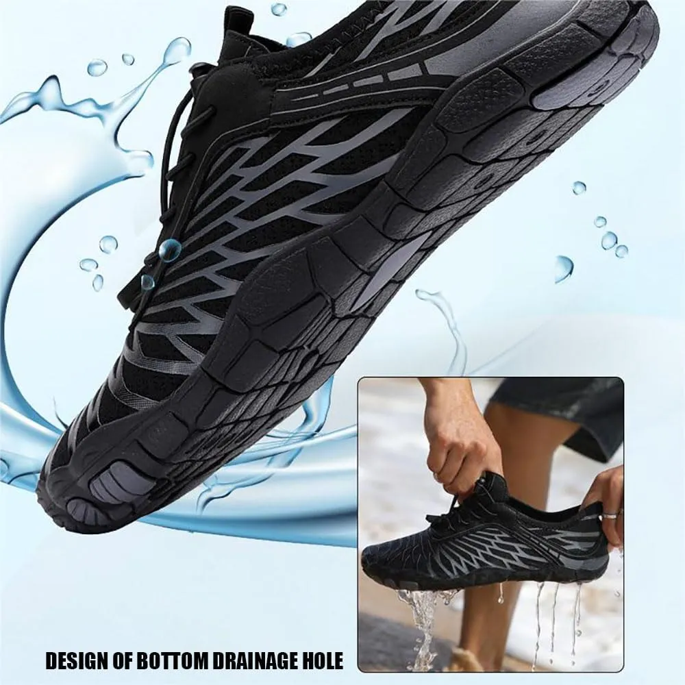 Zureto Hike Barefoot Footwear for Womens Mens, Unisex Waterproof Non-Slip Trail Running Barefoot Shoes Sandals